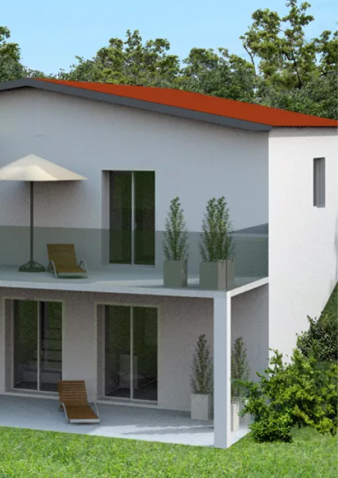 Projekt eines Hauses